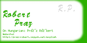 robert praz business card